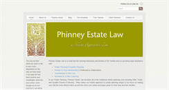 Desktop Screenshot of phinneyestatelaw.com